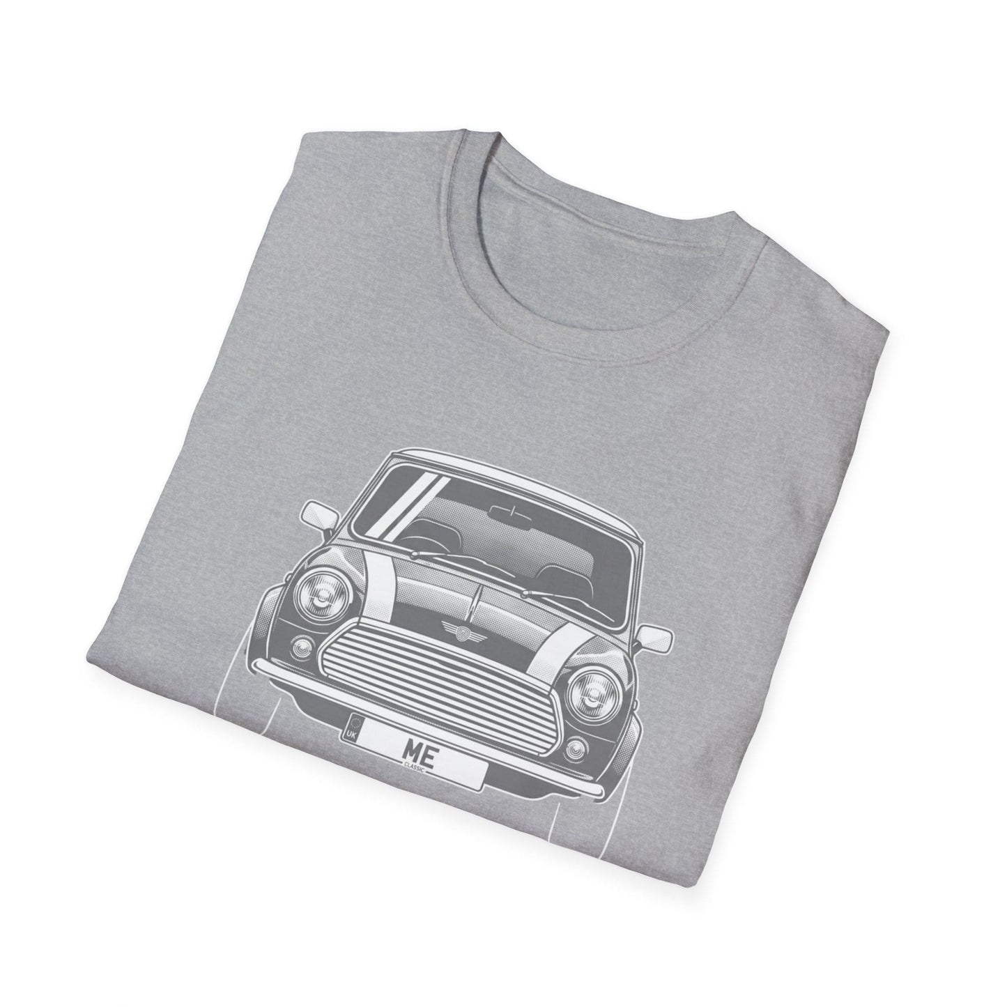 Classic Mini Car T-Shirt – Vintage Front View Graphic Tee for Car Lovers - That Should Be on a T-Shirt