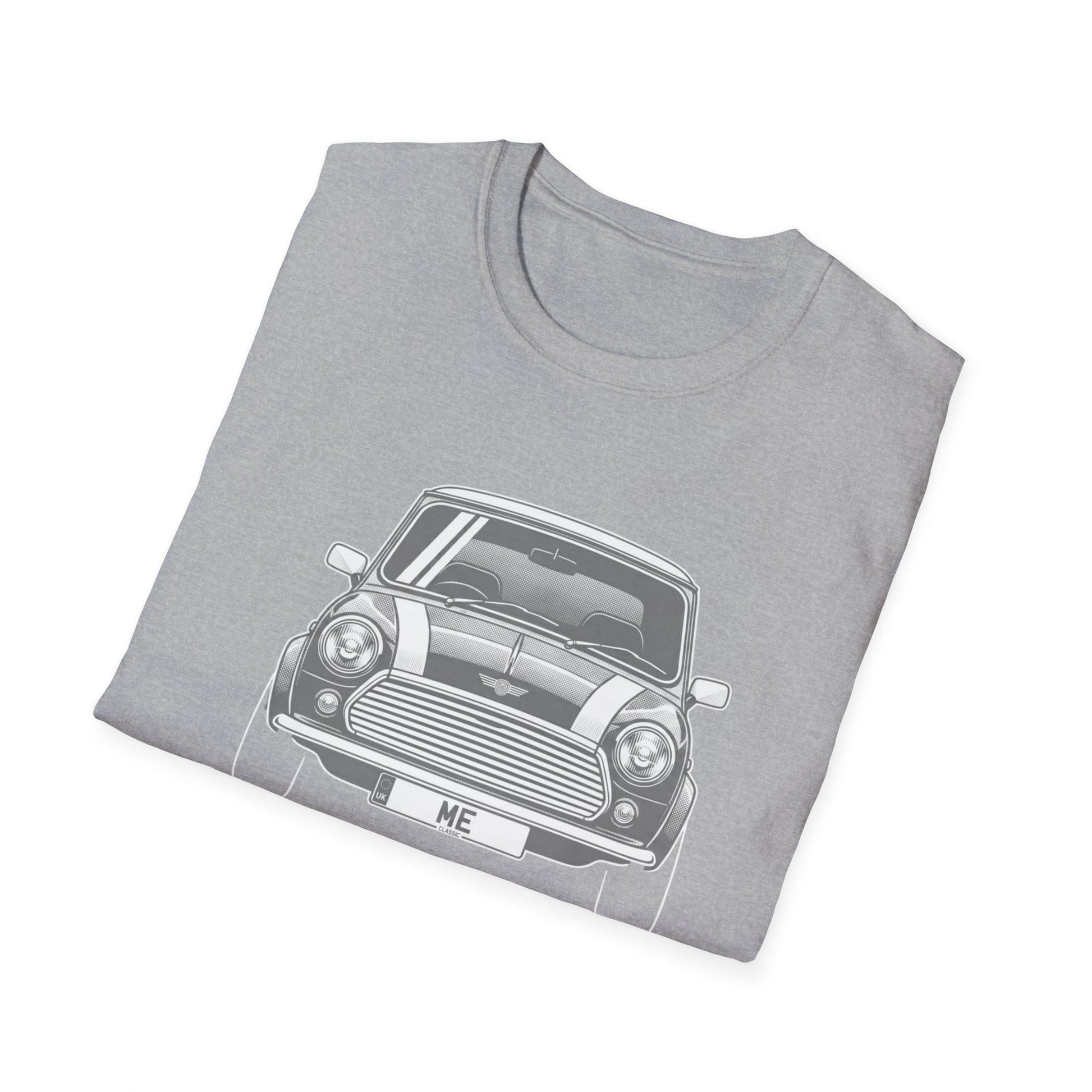 Classic Mini Car T-Shirt – Vintage Front View Graphic Tee for Car Lovers - That Should Be on a T-Shirt