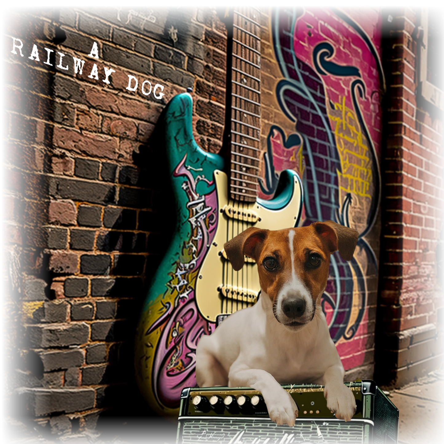 Jack Russell & Fender Stratocaster T-Shirt