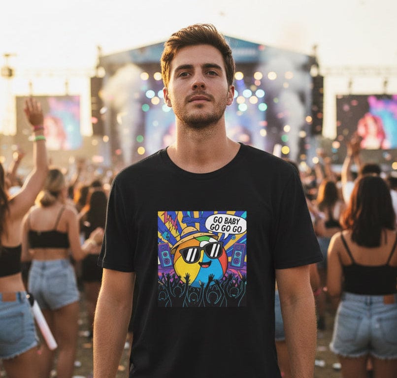 The Original "Go Baby Go Go Go" Beach Ball Guy Concert Tee
