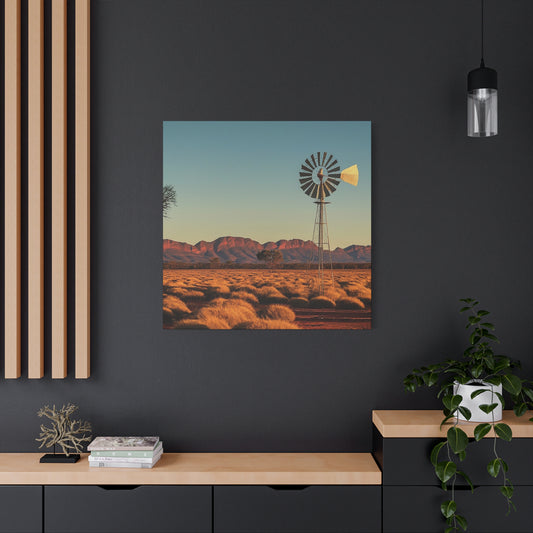 Timeless Aussie Outback: Windmill Portrait