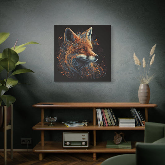 Fox Portrait on Canvas