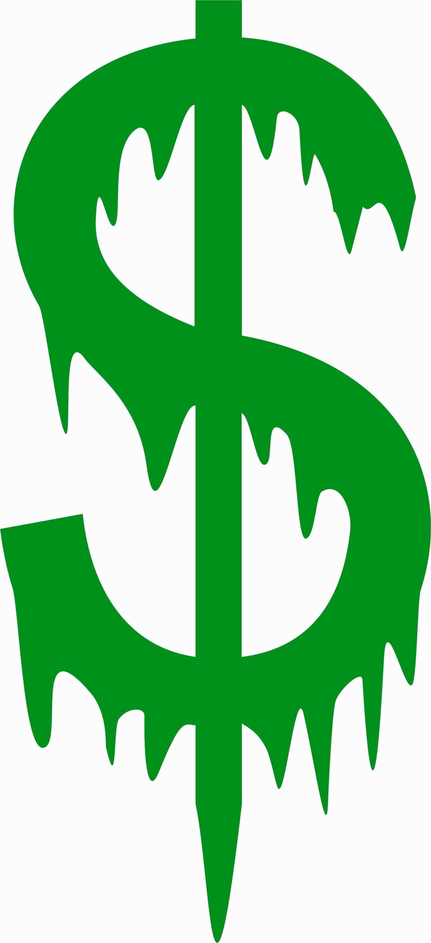 Melting Dollar Sign Decal - That Should Be on a T-Shirt