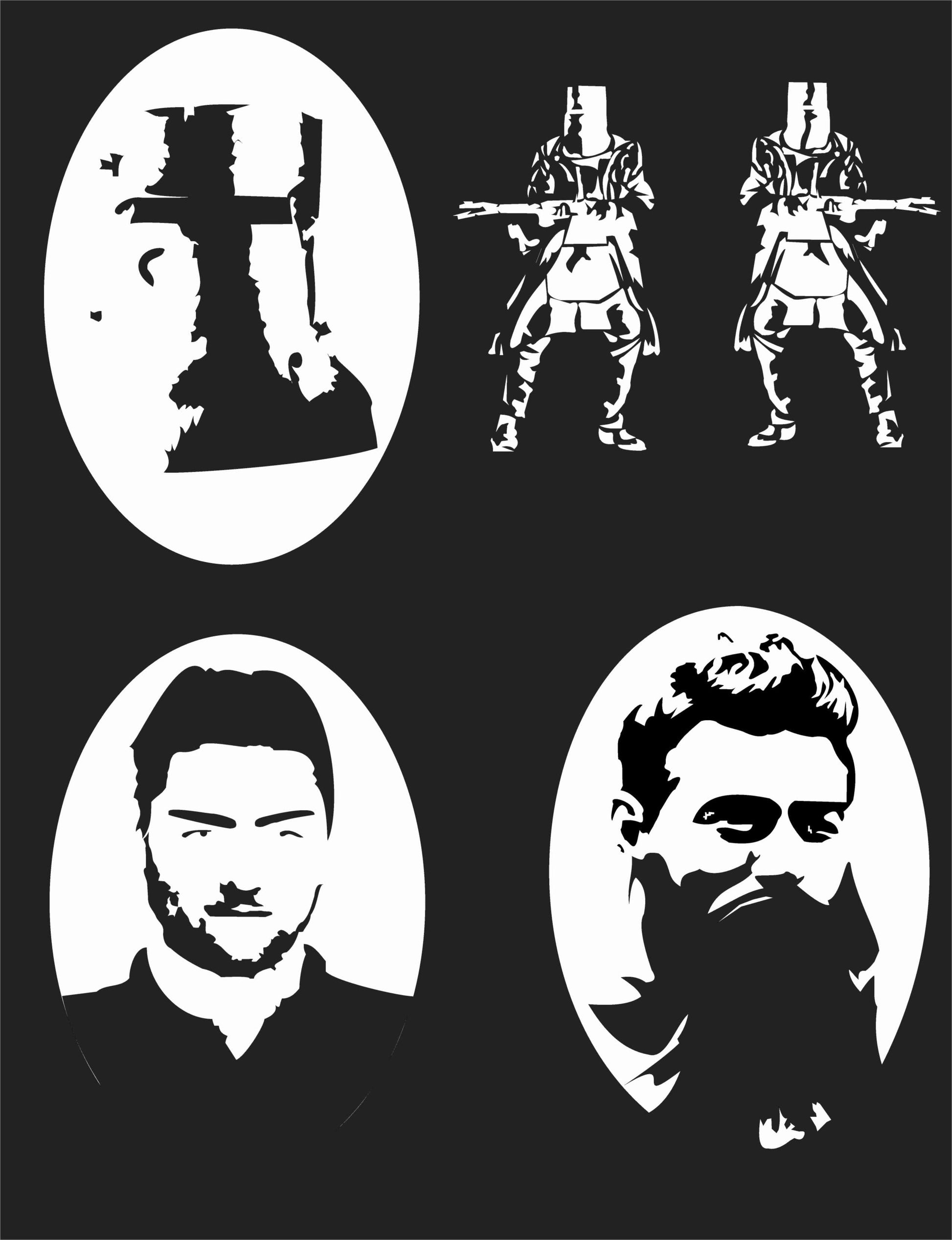 Ned Kelly Decals x 4 - That Should Be on a T-Shirt