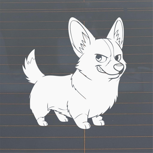 Cartoon Corgi Decal - That Should Be on a T-Shirt