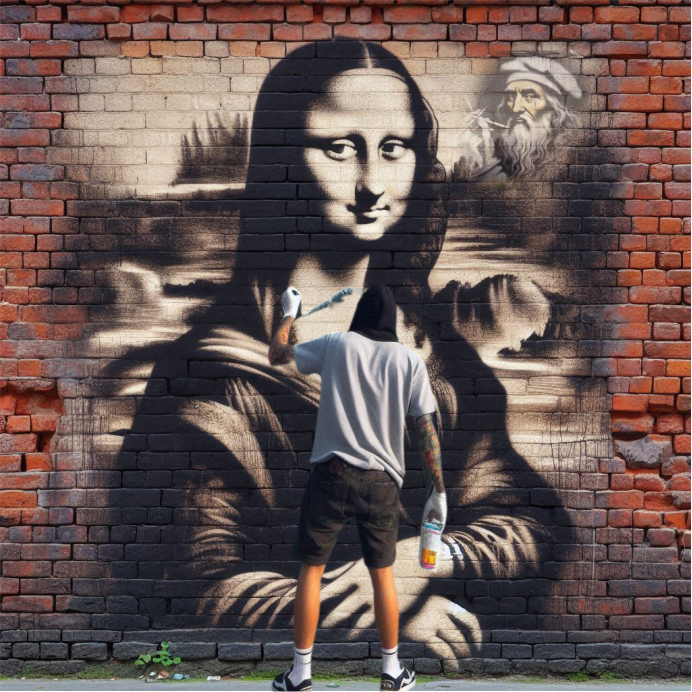 Mona Lisa Graffiti