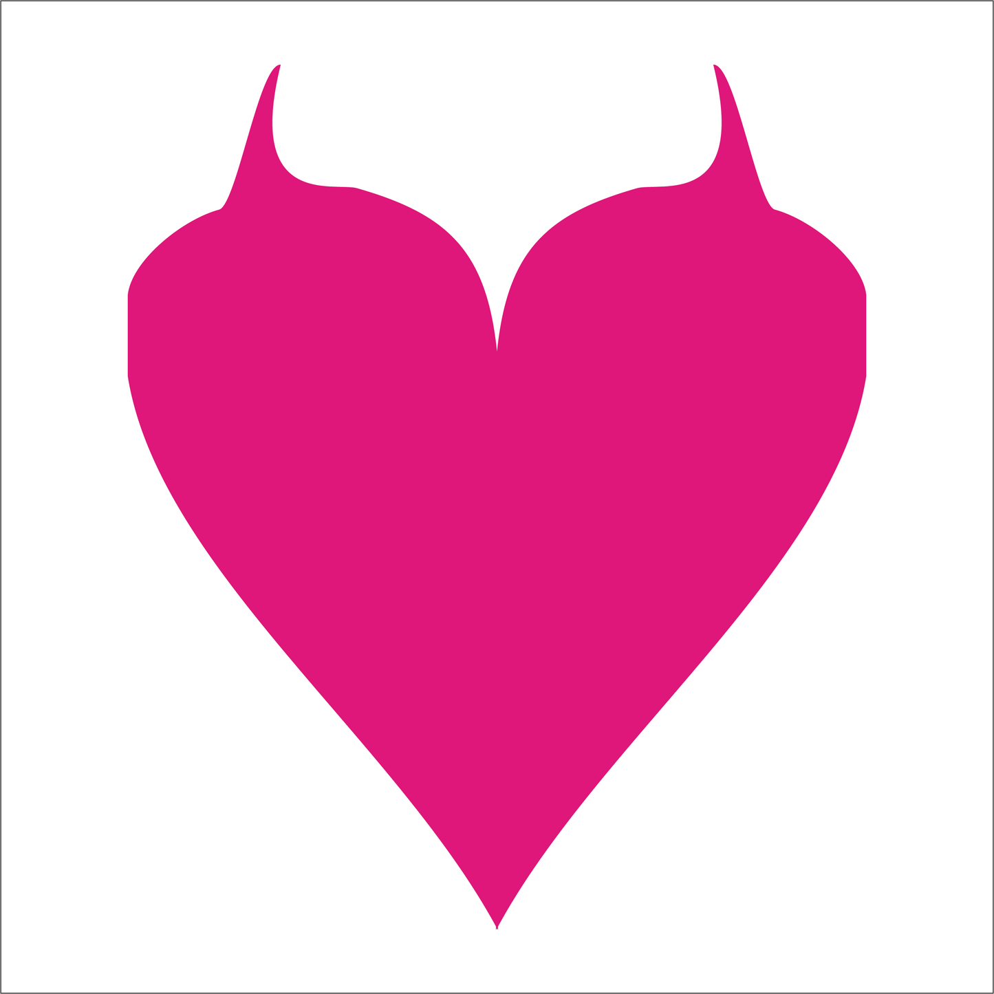 Pink heart shape on a white background