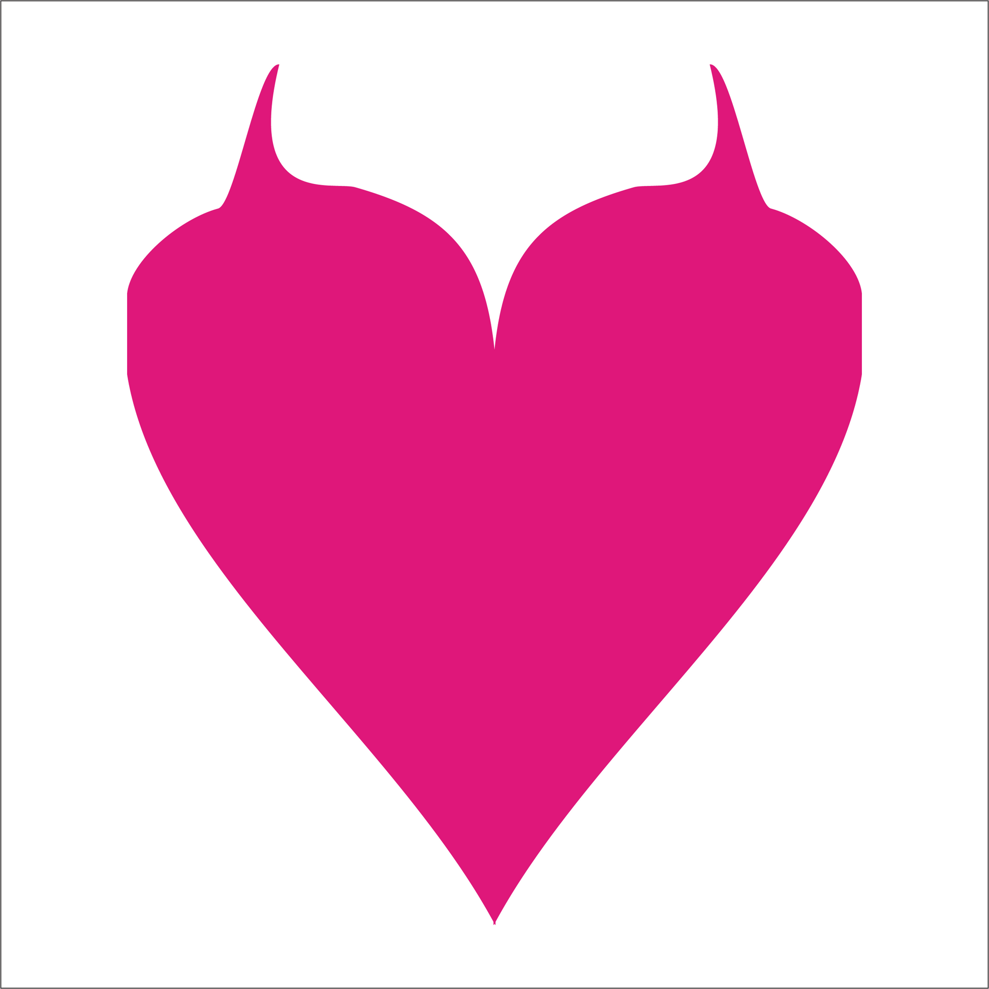 Pink heart shape on a white background