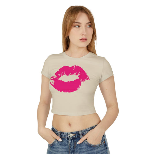 Kissed by Fashion: Dive into Elegance with the Pink Lipstick Tee