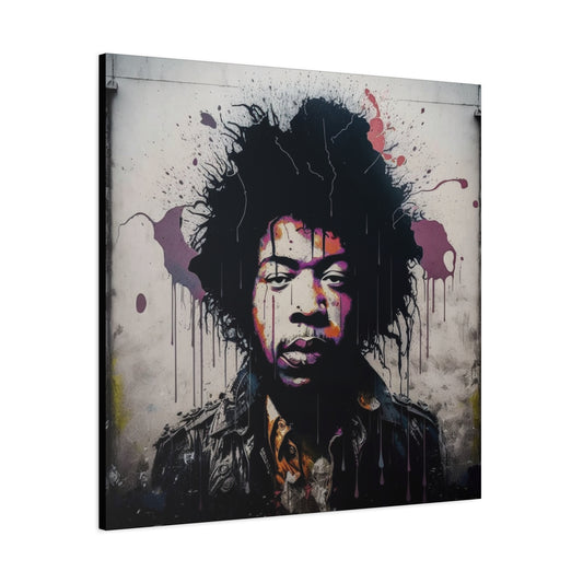 Jimi Hendrix: A Striking Canvas Portrait