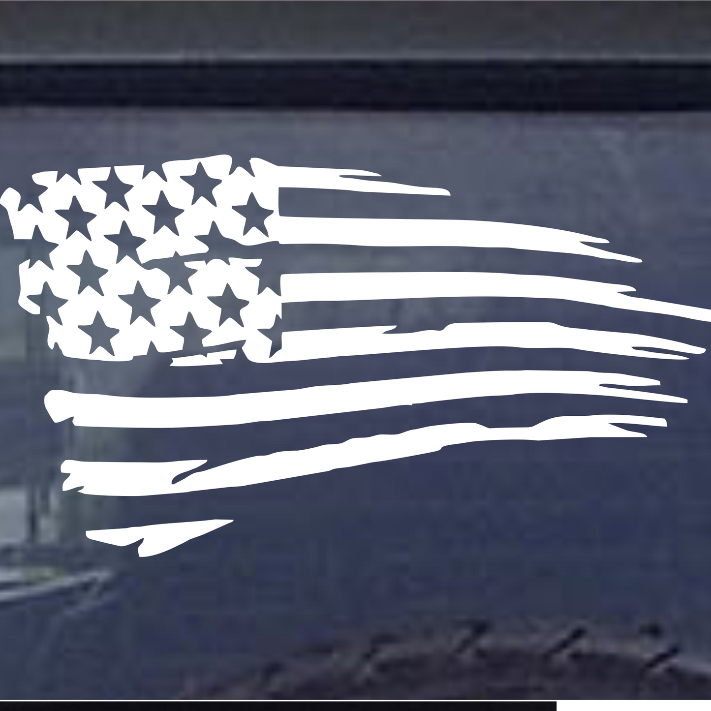 Patriotic Pride: Vinyl Cut US Flag Decal