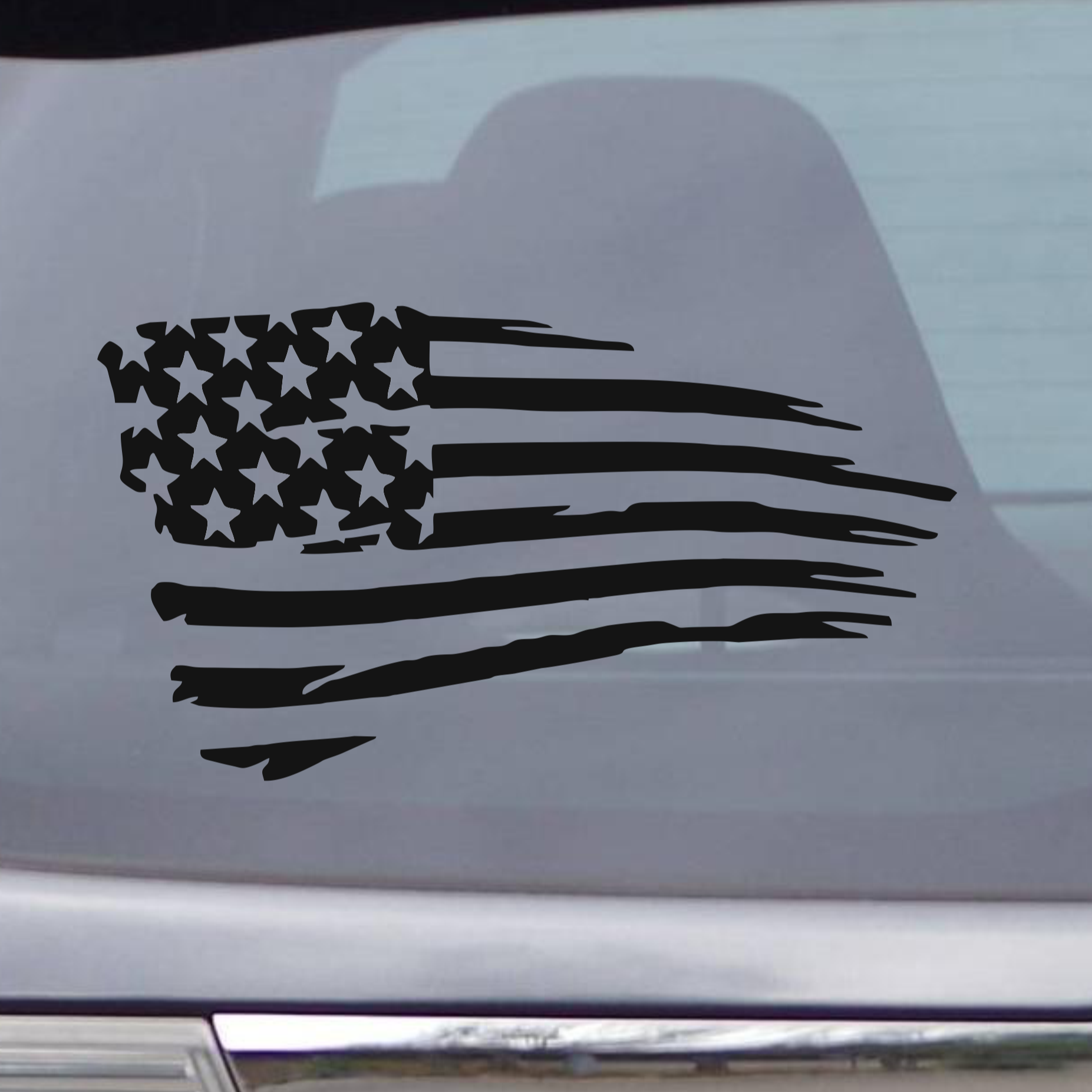 Patriotic Pride: Vinyl Cut US Flag Decal I That Should Be On a T-Shirt