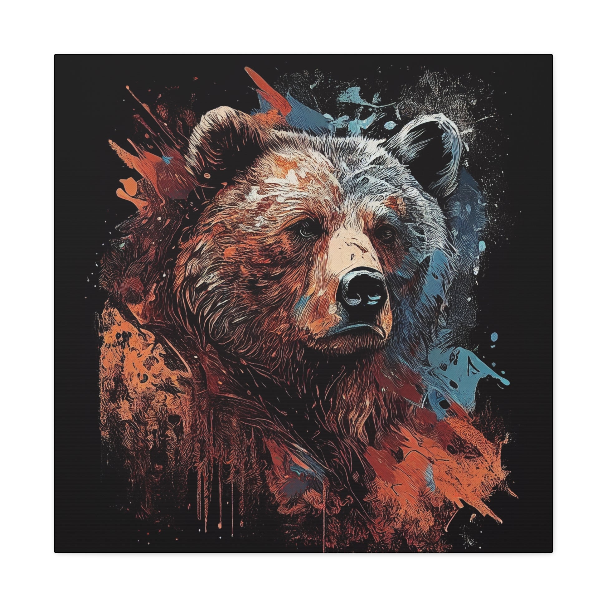 Grizzly Bear Art, Nature-Inspired Wall Decor