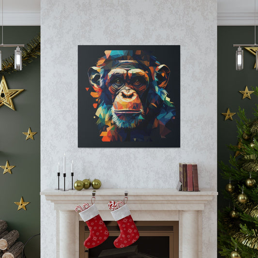 Chimpanzee on Canvas Art