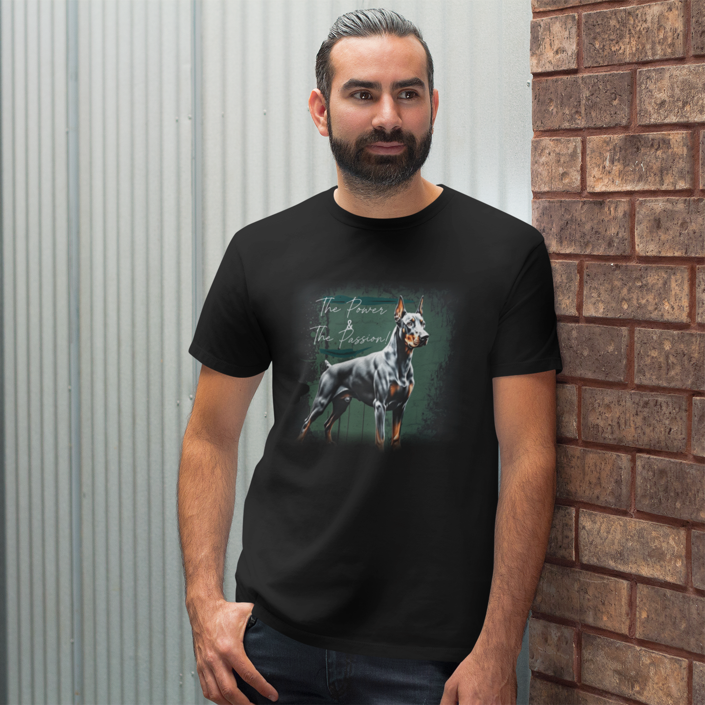 doberman-power-and-the-passion-unisex-t-shirt