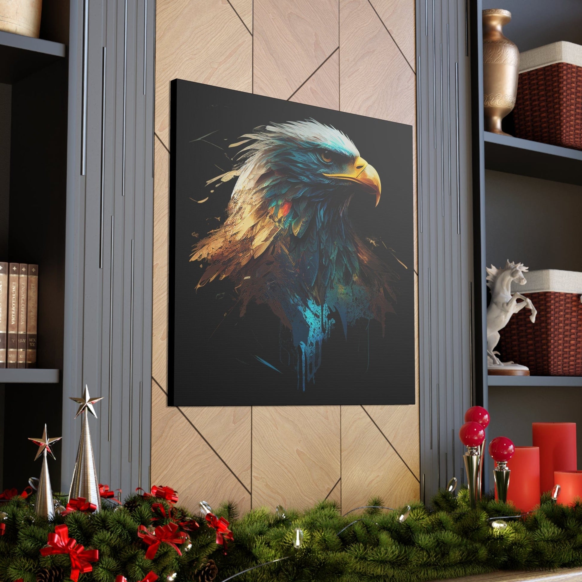 Bald Eagle Art on Canvas - That Should Be on a T-Shirt