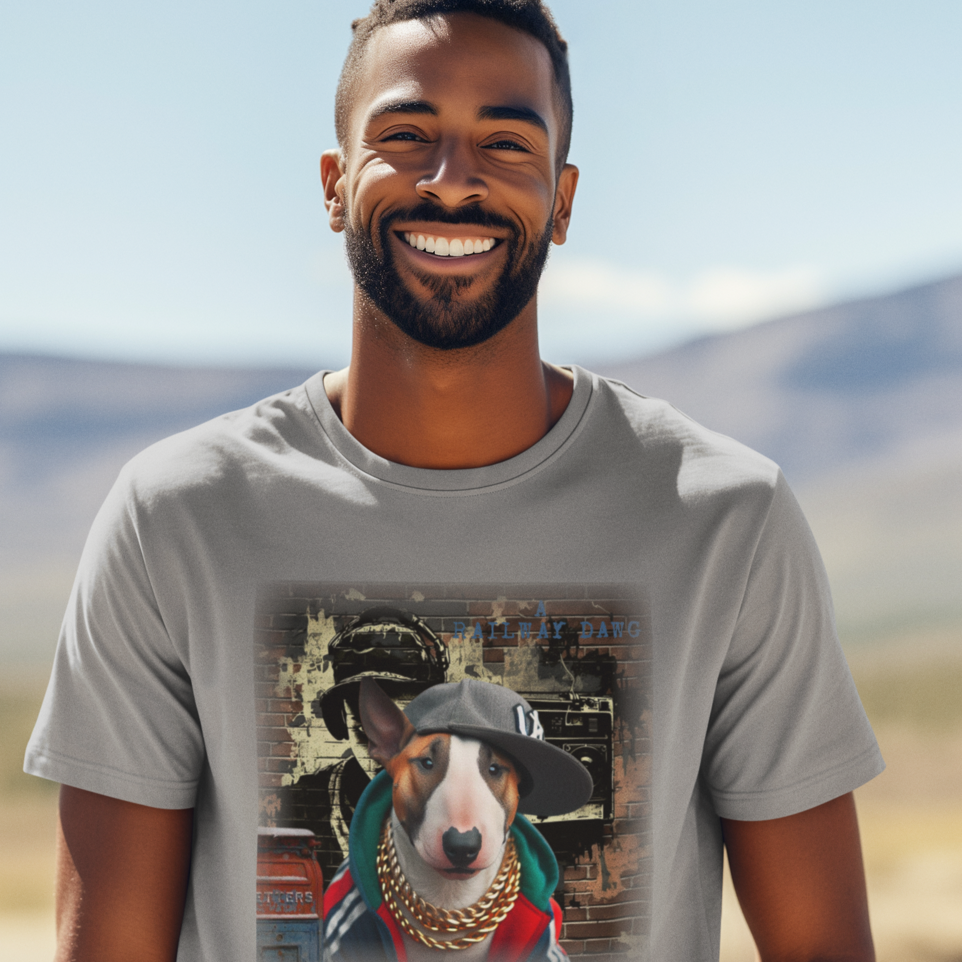  Bull Terrier Hip-Hop Super Star T-Shirt.