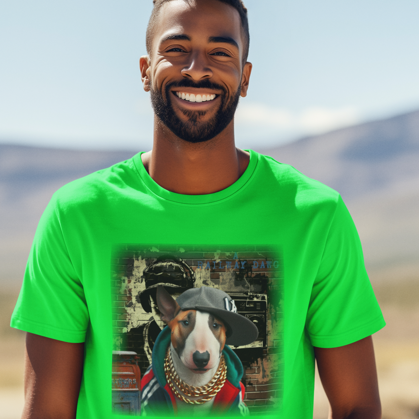  Bull Terrier Hip-Hop Super Star T-Shirt.