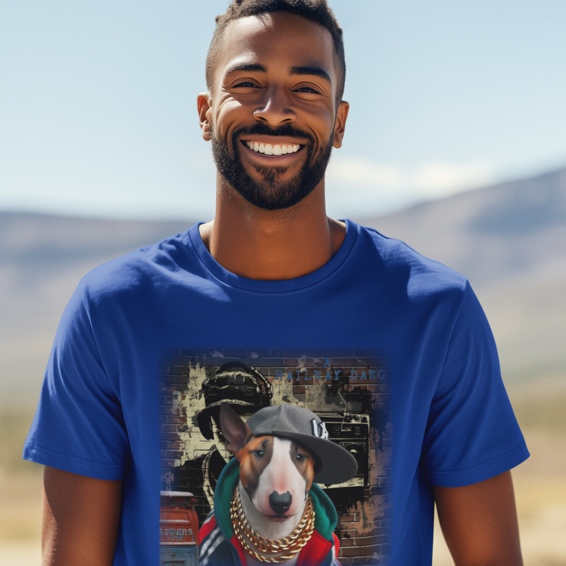  Bull Terrier Hip-Hop Super Star T-Shirt.