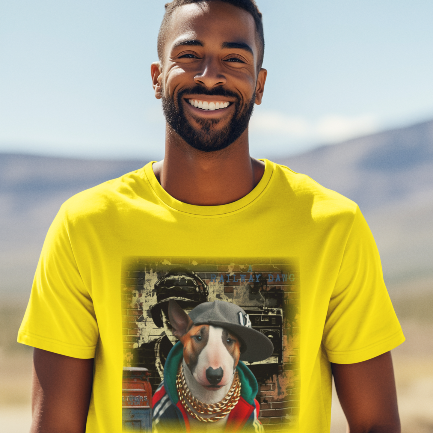  Bull Terrier Hip-Hop Super Star T-Shirt.