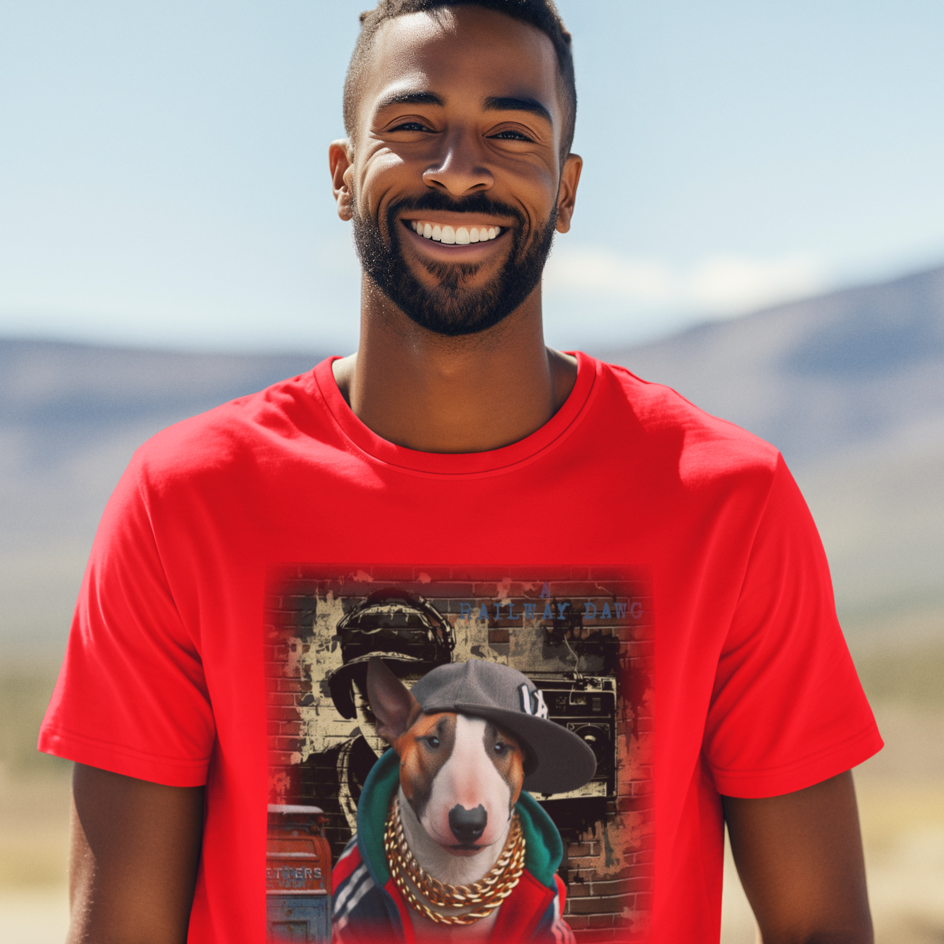  Bull Terrier Hip-Hop Super Star T-Shirt.