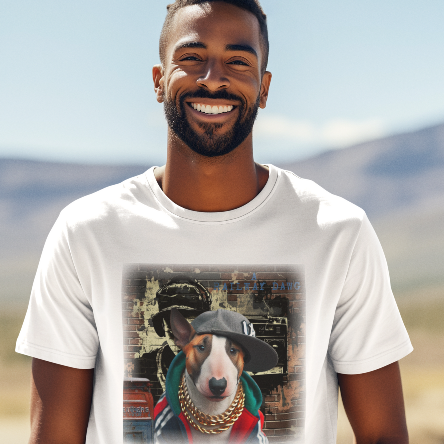  Bull Terrier Hip-Hop Super Star T-Shirt.