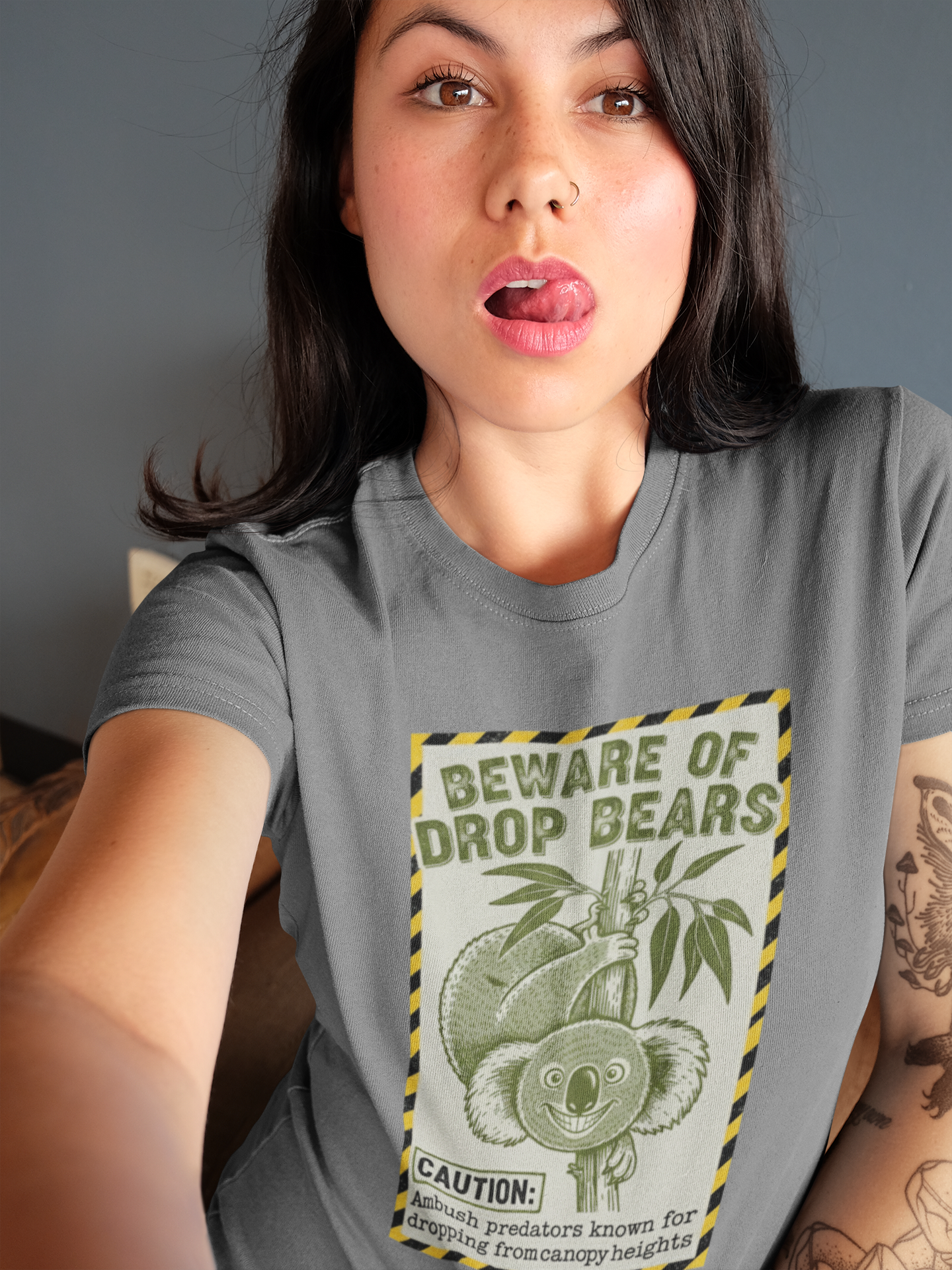 The 'Drop Bear' Warning T-Shirt: For True Aussie Legends Only - That Should Be on a T-Shirt