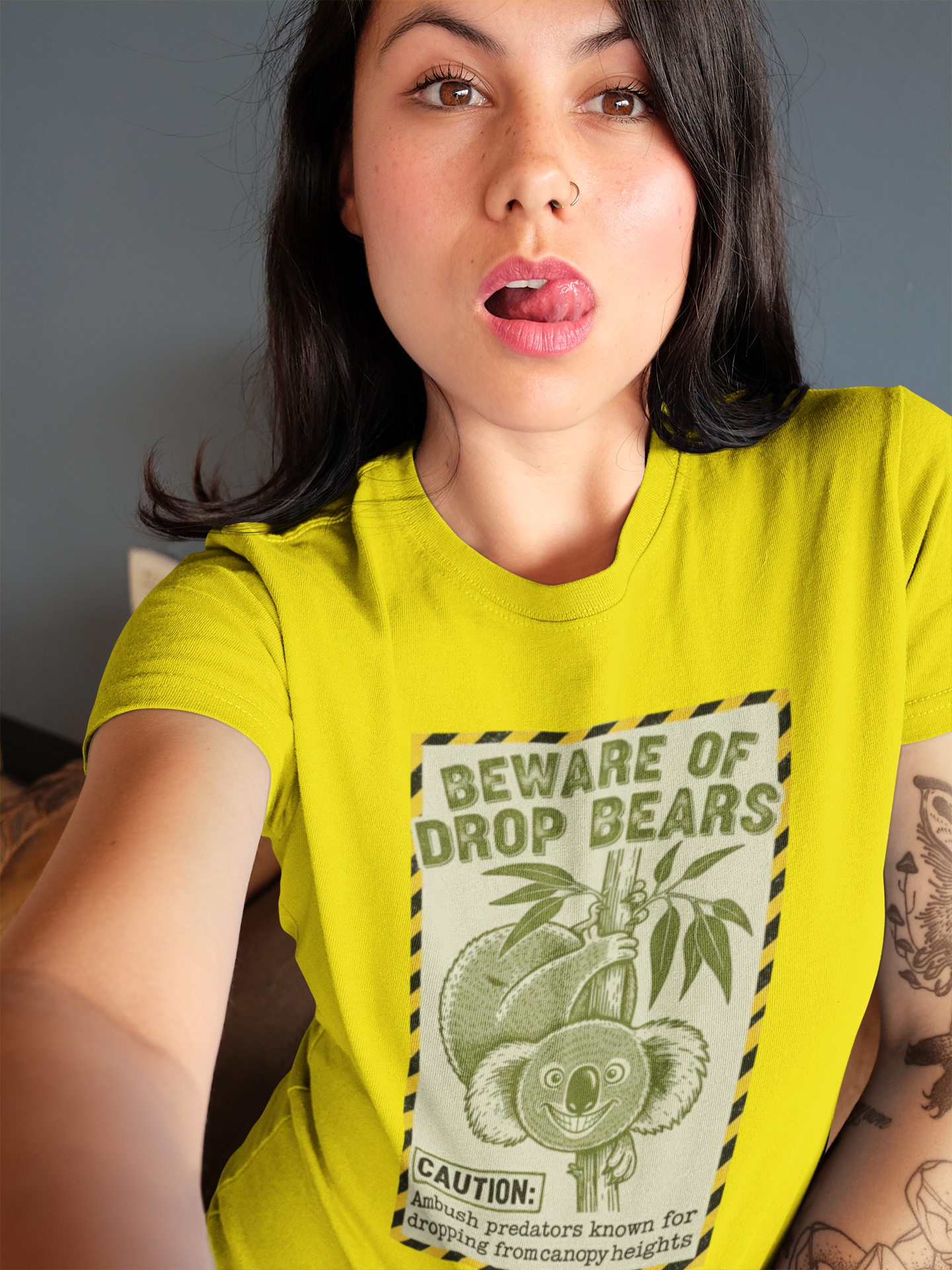 The 'Drop Bear' Warning T-Shirt: For True Aussie Legends Only - That Should Be on a T-Shirt