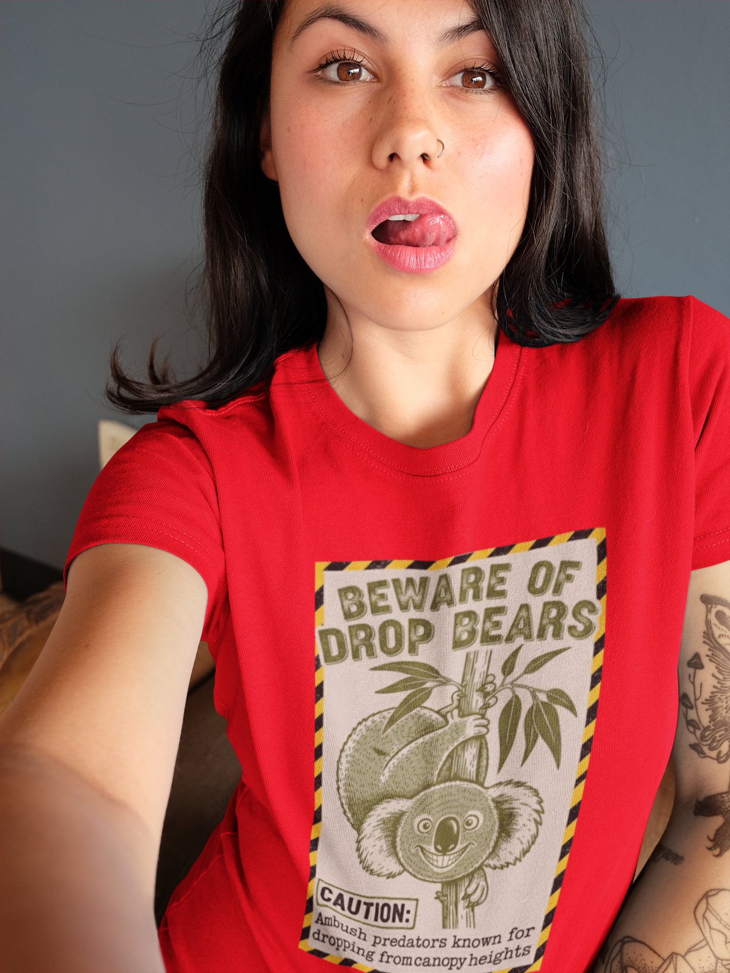 The 'Drop Bear' Warning T-Shirt: For True Aussie Legends Only - That Should Be on a T-Shirt