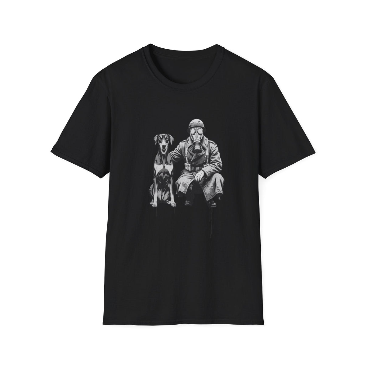 Soldier & Dog T-Shirt — Vintage Military K9 Illustration - That Should Be on a T-Shirt