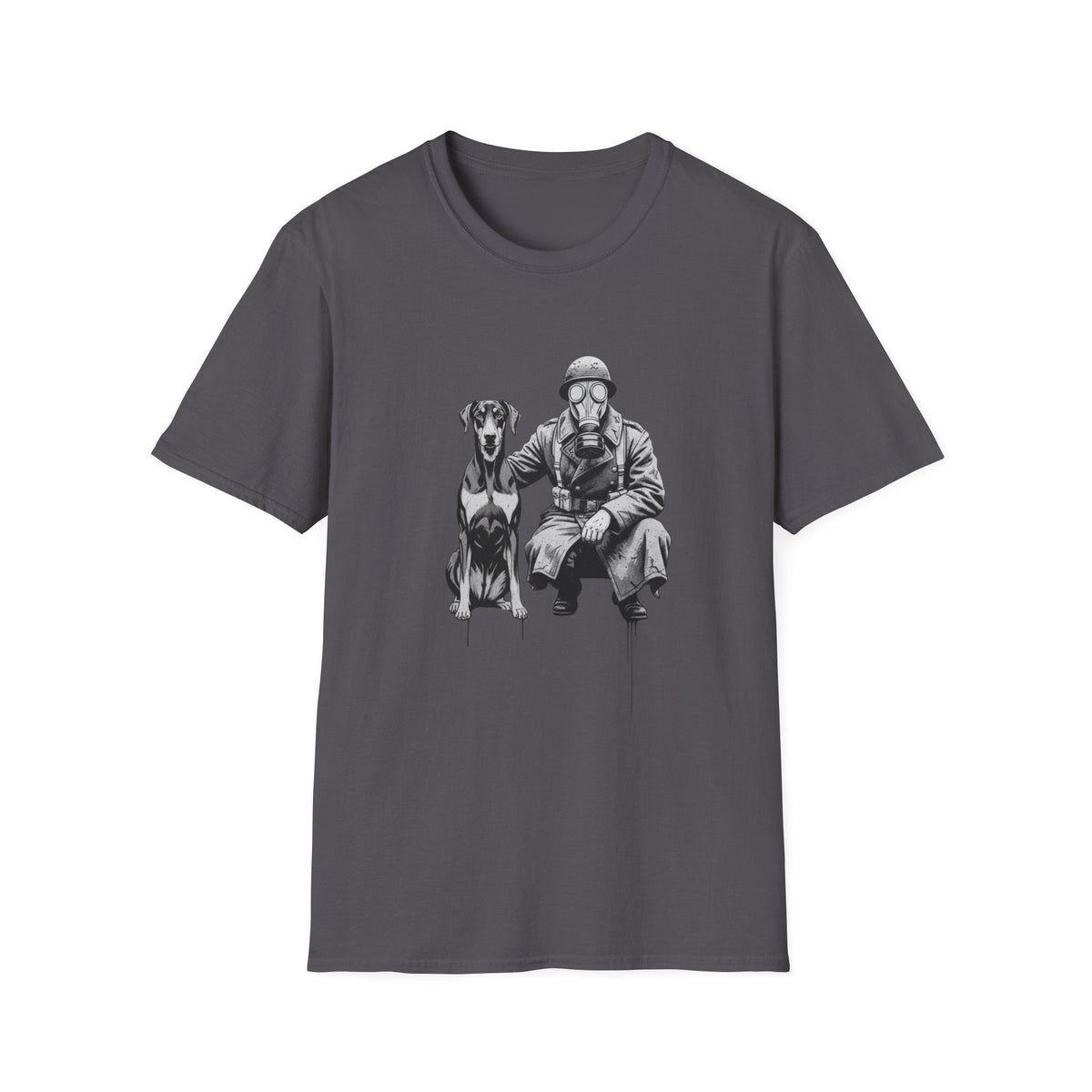 Soldier & Dog T-Shirt — Vintage Military K9 Illustration - That Should Be on a T-Shirt
