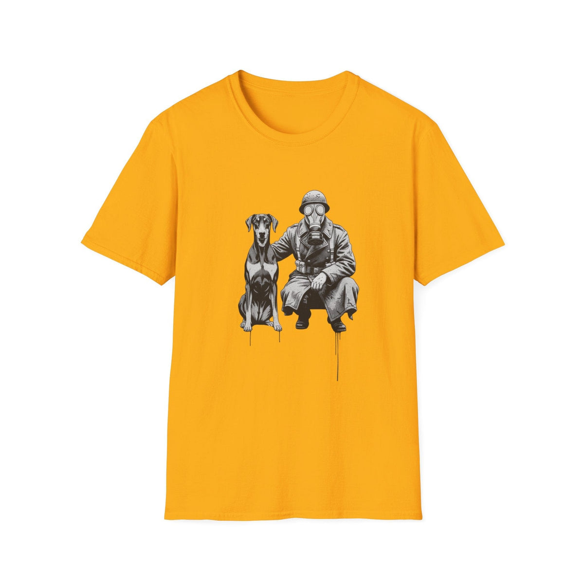 Soldier & Dog T-Shirt — Vintage Military K9 Illustration - That Should Be on a T-Shirt