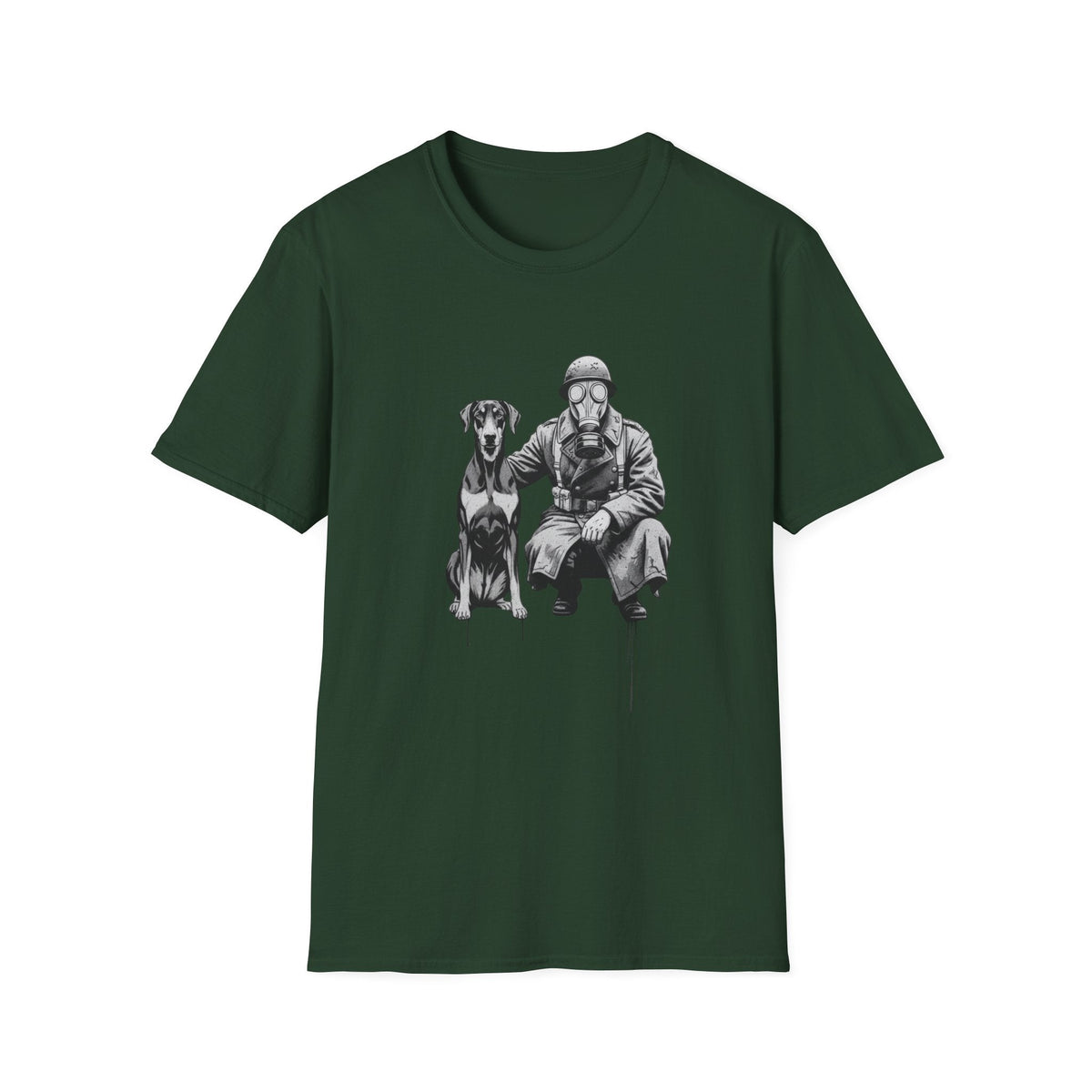 Soldier & Dog T-Shirt — Vintage Military K9 Illustration - That Should Be on a T-Shirt