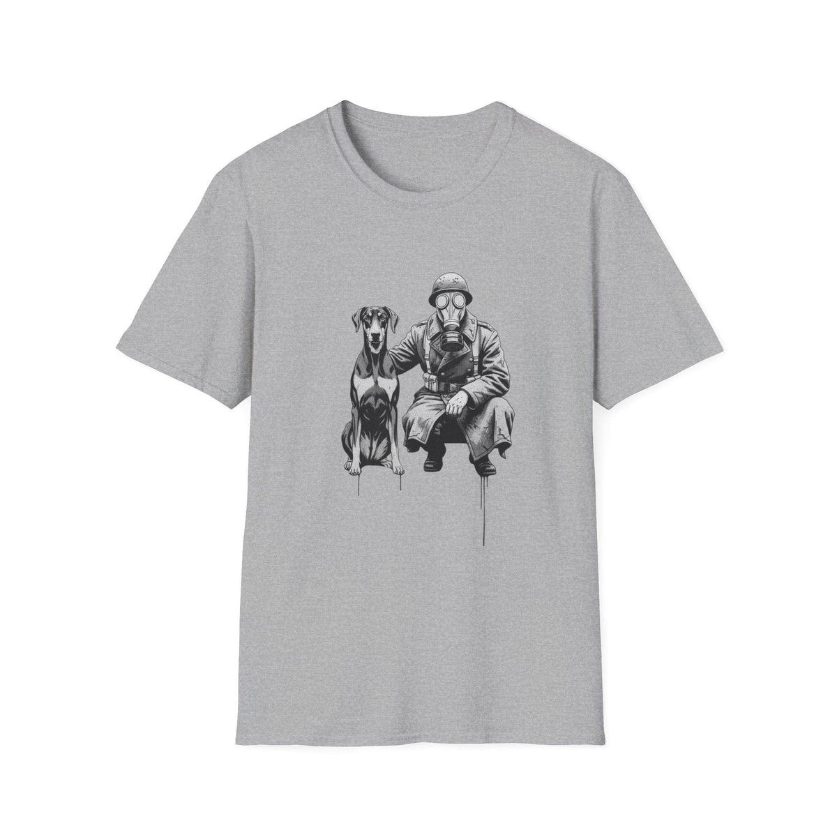 Soldier & Dog T-Shirt — Vintage Military K9 Illustration - That Should Be on a T-Shirt