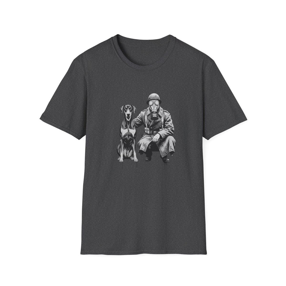 Soldier & Dog T-Shirt — Vintage Military K9 Illustration - That Should Be on a T-Shirt