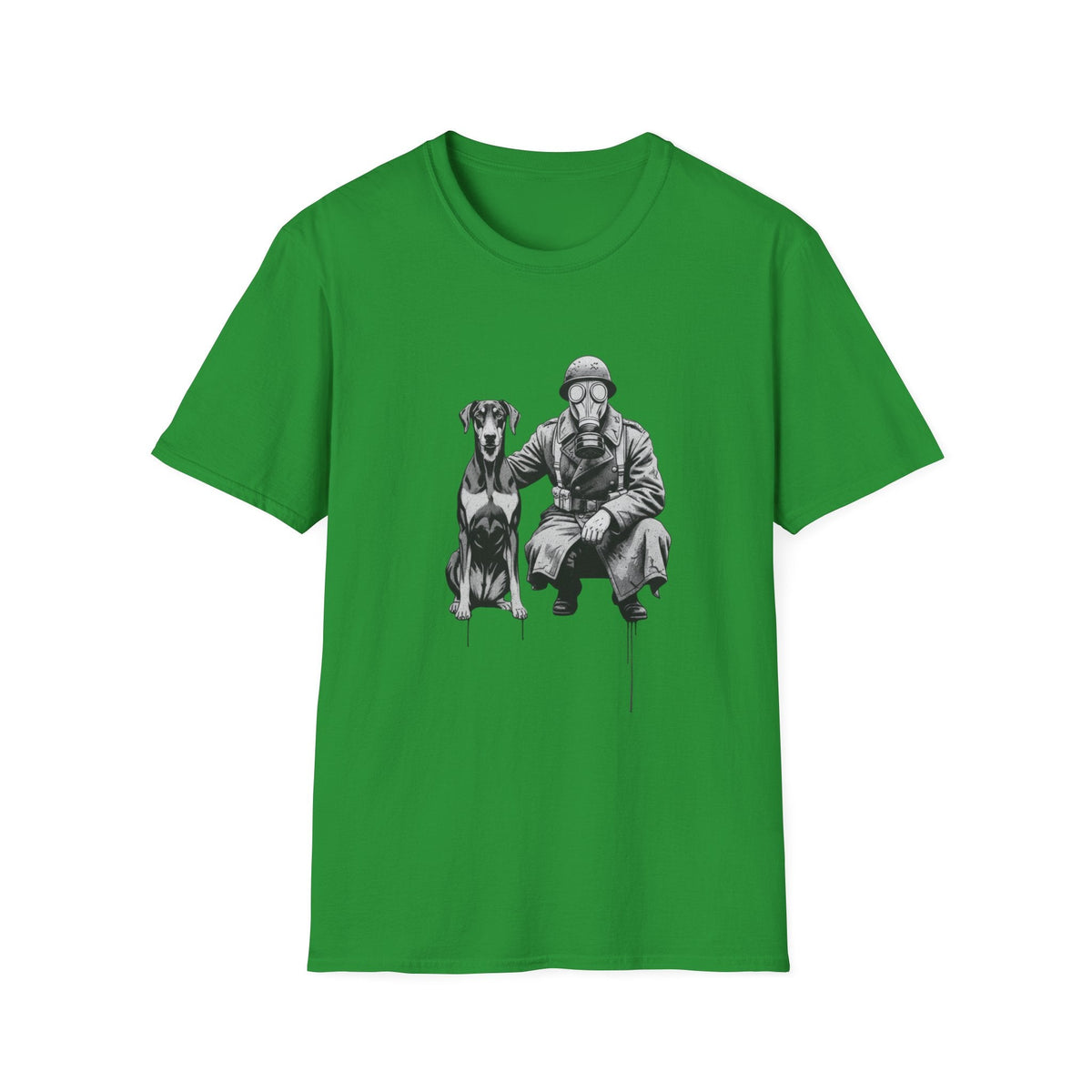 Soldier & Dog T-Shirt — Vintage Military K9 Illustration - That Should Be on a T-Shirt