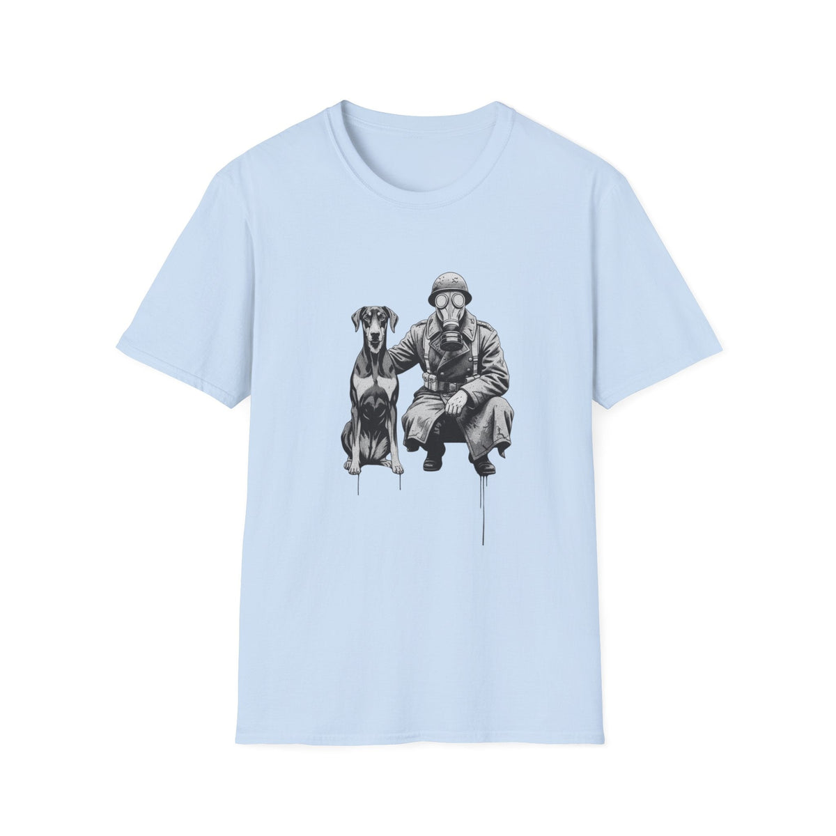 Soldier & Dog T-Shirt — Vintage Military K9 Illustration - That Should Be on a T-Shirt