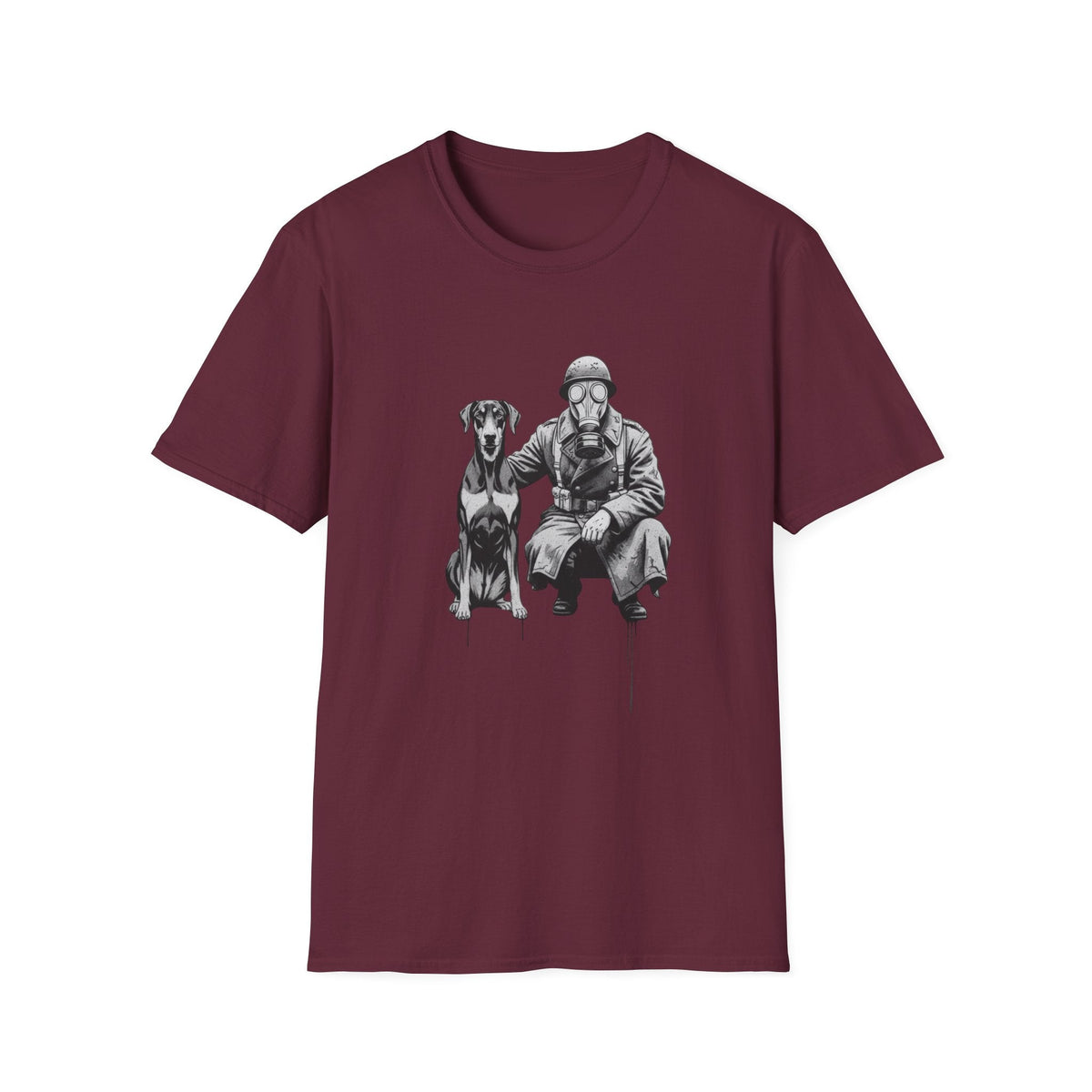 Soldier & Dog T-Shirt — Vintage Military K9 Illustration - That Should Be on a T-Shirt