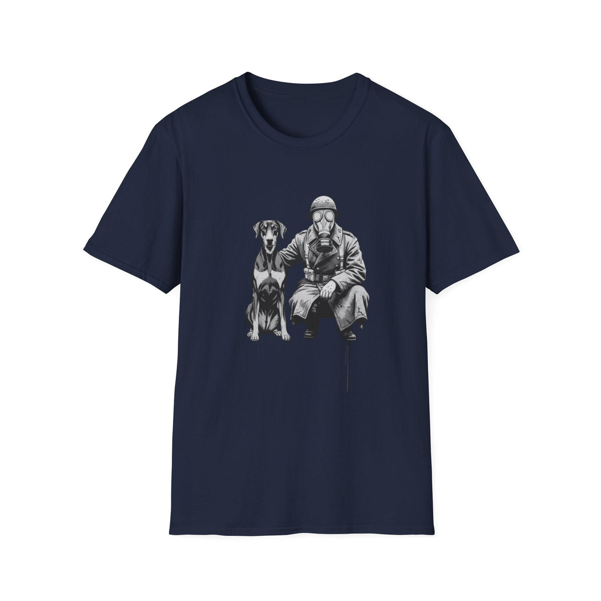 Soldier & Dog T-Shirt — Vintage Military K9 Illustration - That Should Be on a T-Shirt