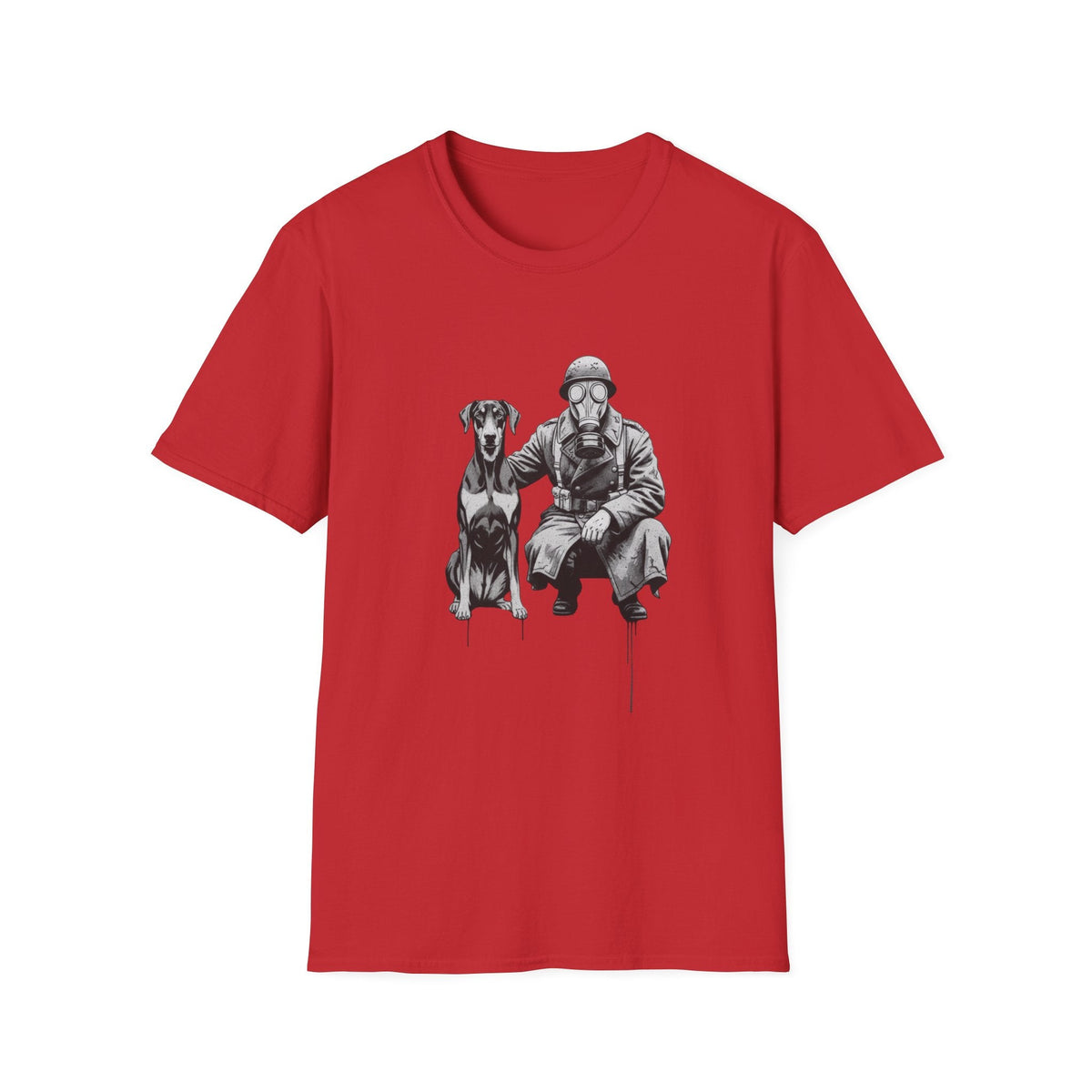 Soldier & Dog T-Shirt — Vintage Military K9 Illustration - That Should Be on a T-Shirt