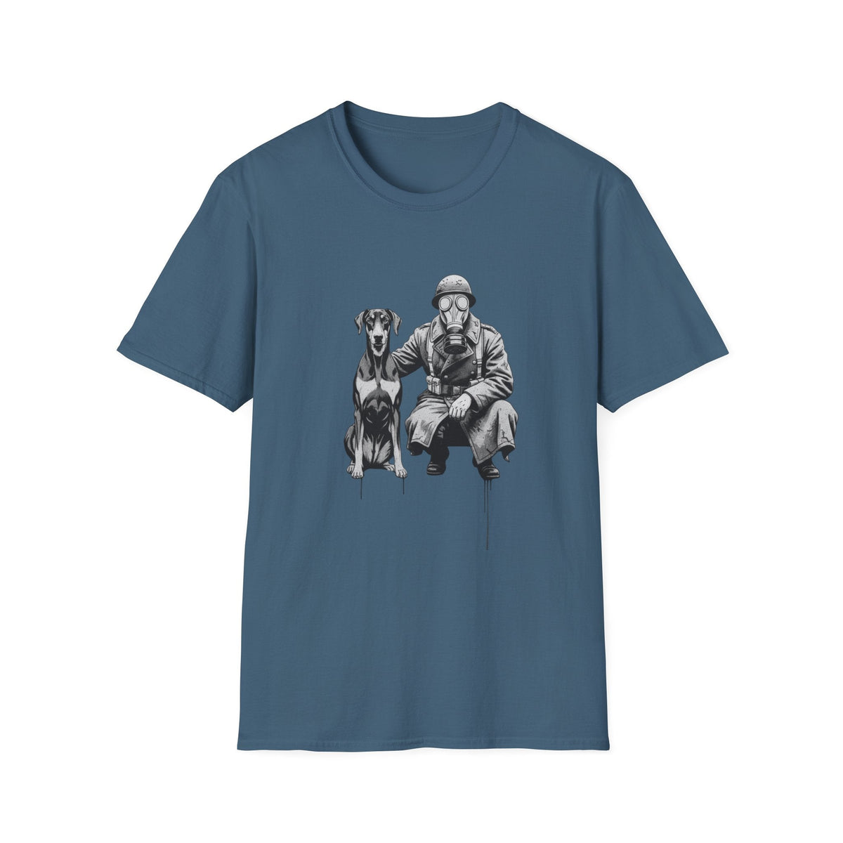 Soldier & Dog T-Shirt — Vintage Military K9 Illustration - That Should Be on a T-Shirt