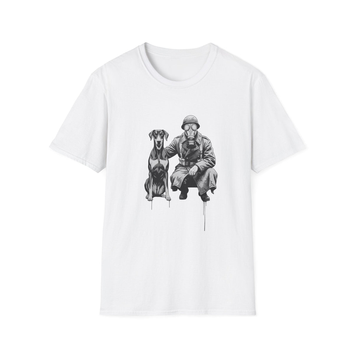 Soldier & Dog T-Shirt — Vintage Military K9 Illustration - That Should Be on a T-Shirt