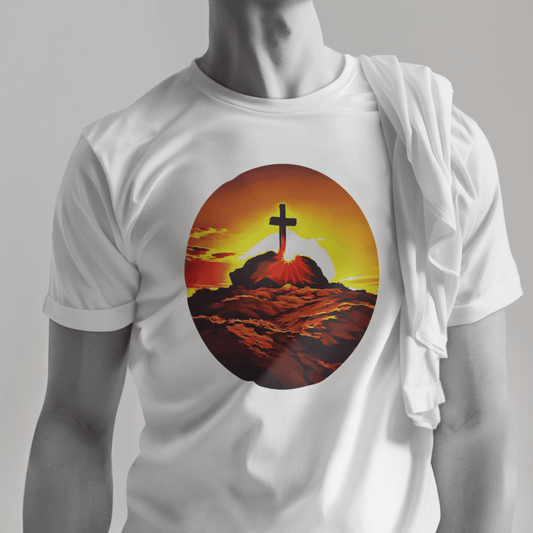 Graphic tee featuring a symbol of the Christian faith