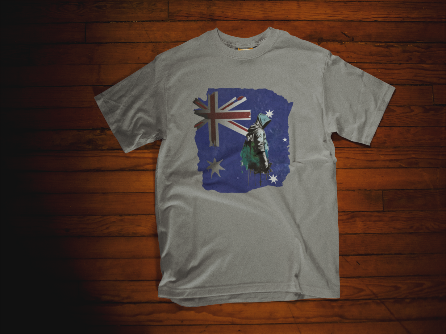 The Aussie Rebel Tee: Banksy-Style Graffiti T-Shirt