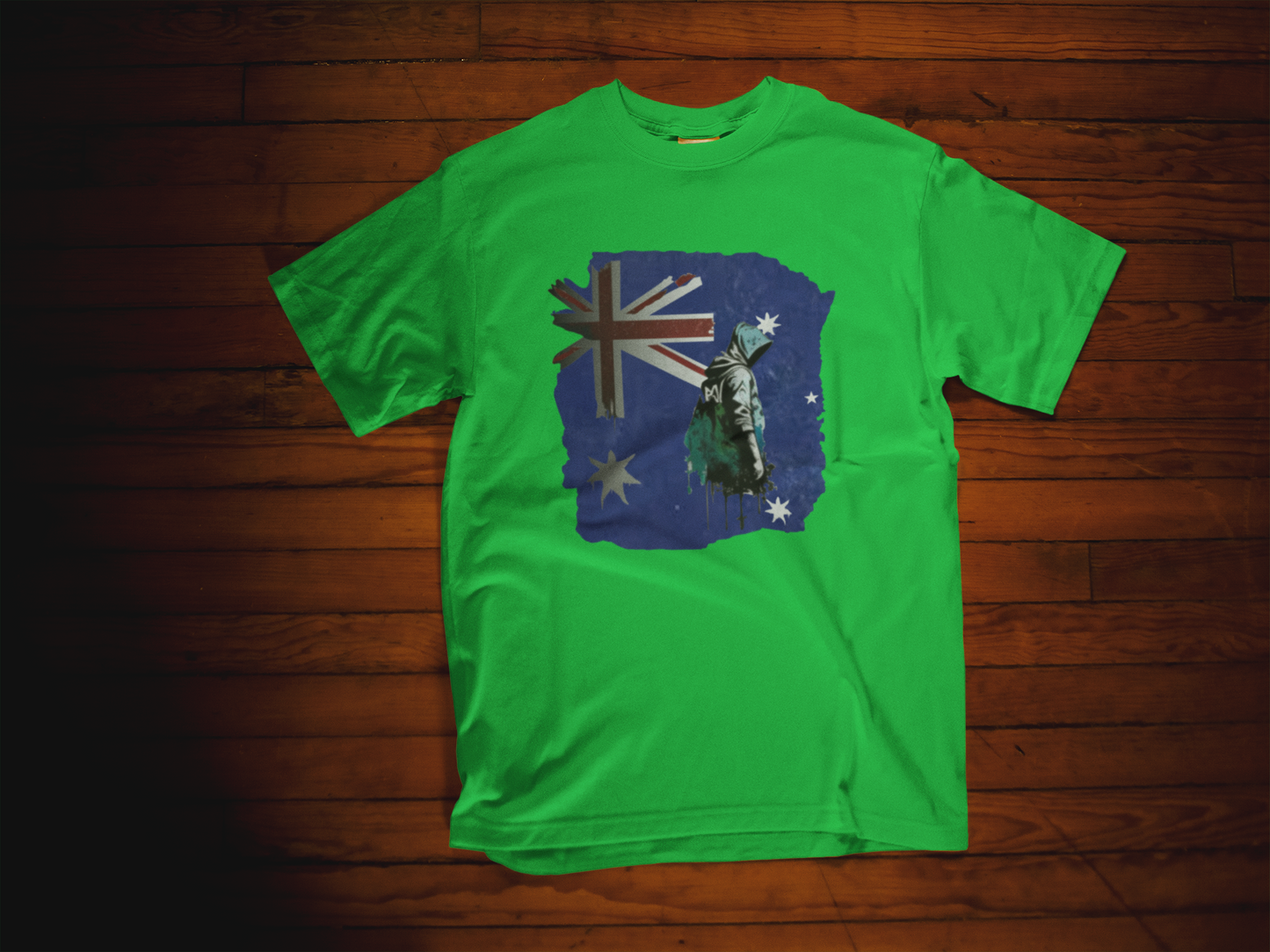 The Aussie Rebel Tee: Banksy-Style Graffiti T-Shirt