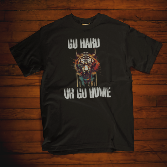 T-shirt featuring a motivational tiger design