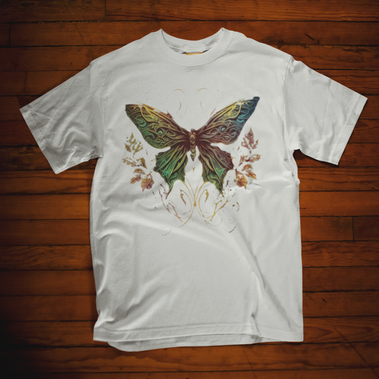 T-shirt featuring a Celtic butterfly design