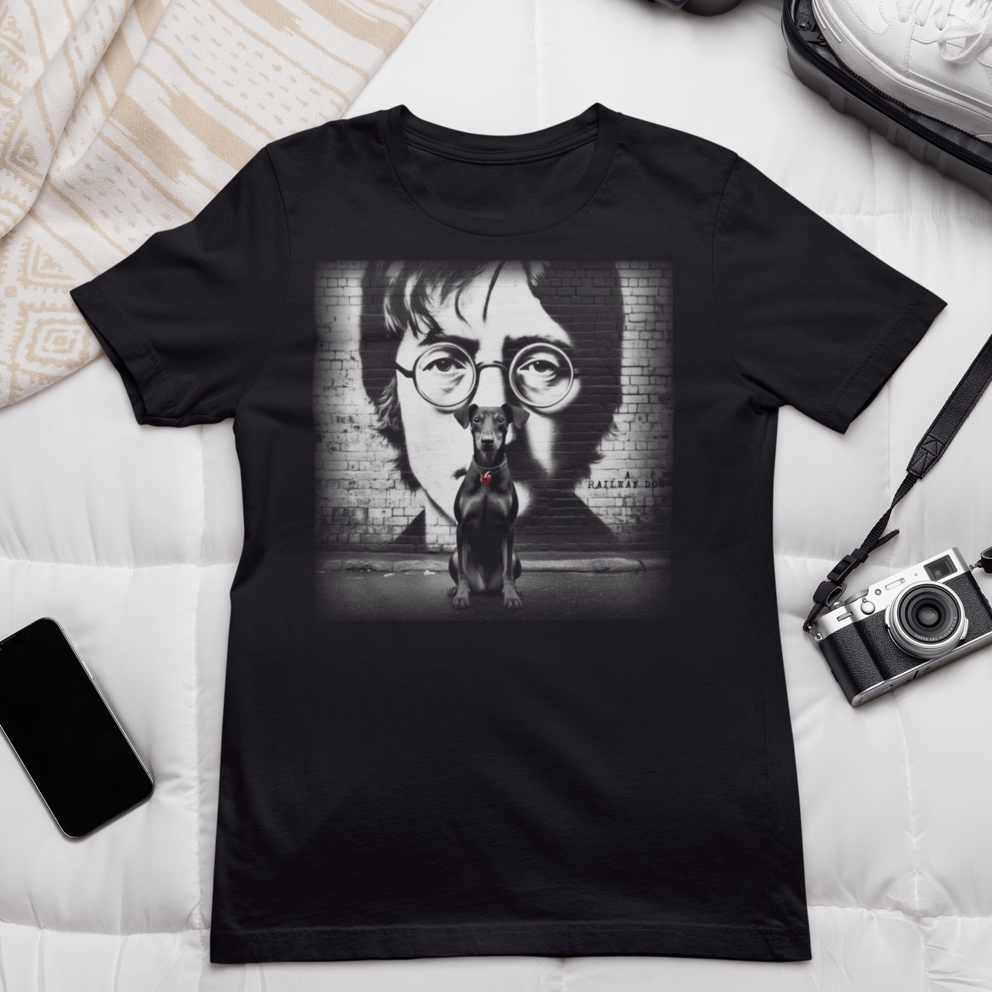 John Lennon & Manchester Terrier T-Shirt