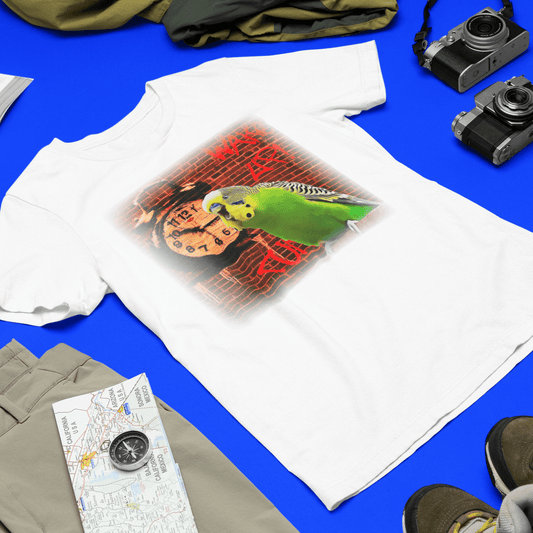 Budgerigar and Alarm Clock T-Shirt