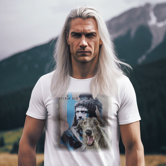 William Wallace & Scottish Deerhound Graffiti Tee